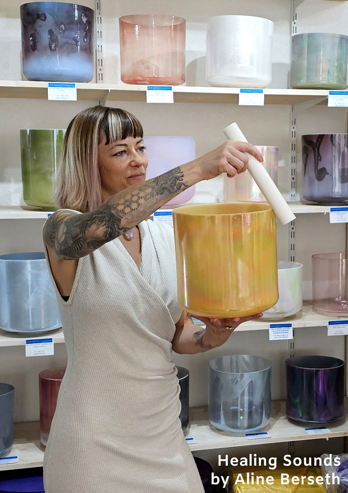 Bols de Cristal chantants Alchimiques Crystal Tones - Healing Sounds by Aline Berseth
