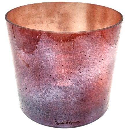 Bol de Cristal chantant Alchimique Avancé® Crystal Tones® Ruby-White Light Aura Gold™